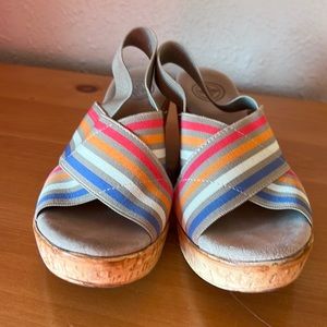 Impo Geena Women's Wedge Sandals, size 7 multi colored